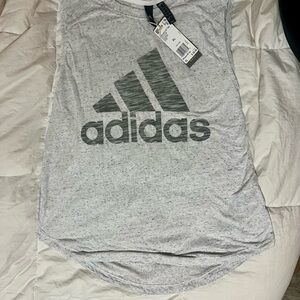 Adidas Heather Gray Tank Tee